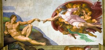 The Creation of Adam, from smithsonianmag.com
